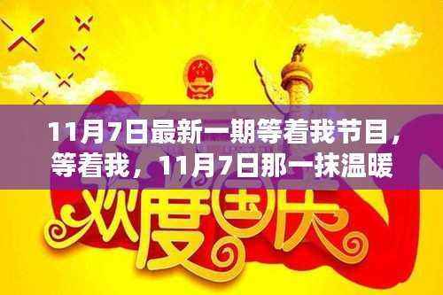 11月7日最新一期等着我节目,温暖的灯光照亮重逢之路