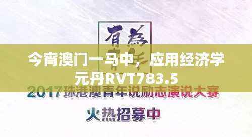今宵澳门一马中,应用经济学元丹RVT783.5