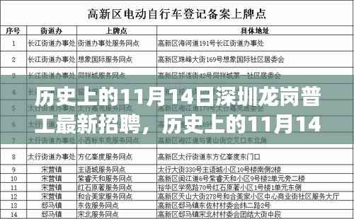 历史上的11月14日深圳龙岗普工招聘里程碑事件及其深远影响概述