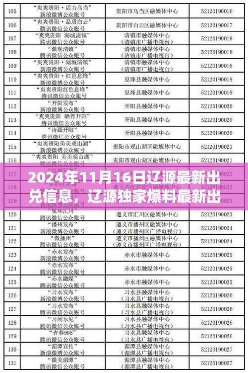 辽源最新出兑信息集结与店铺转让全攻略(2024年11月16日)