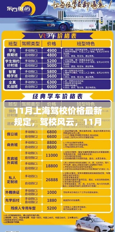 11月上海驾校价格新规出炉,学车新篇章与友情插曲