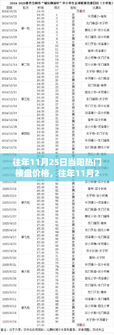 往年11月25日当阳热门楼盘价格解析与购房指南,轻松掌握市场动态