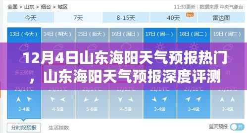 山东海阳天气预报深度解析,特性、体验、对比与用户体验报告(热门评测)