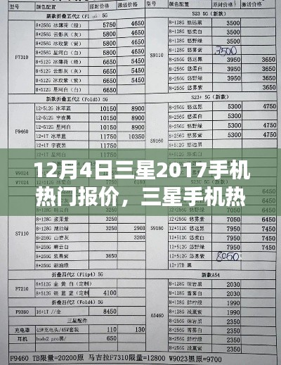 三星手机热门报价指南,初学者到进阶用户适用(2017年12月版)