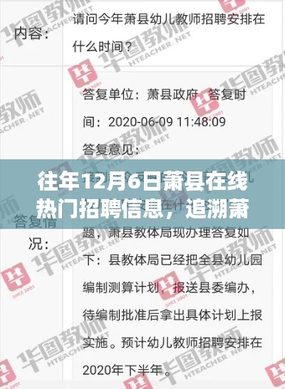 历年12月6日萧县在线招聘热潮回顾与影响分析
