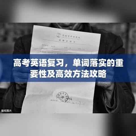 高考英语复习,单词落实的重要性及高效方法攻略