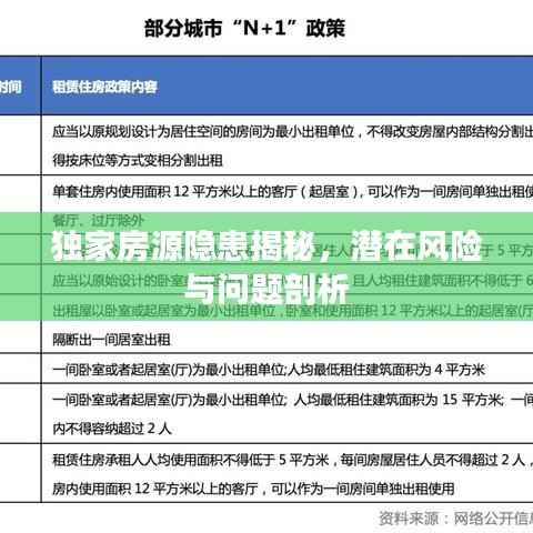 独家房源隐患揭秘,潜在风险与问题剖析