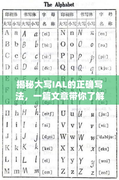 揭秘大写IAL的正确写法,一篇文章带你了解百度搜索结果中的细节